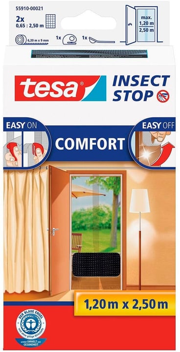 Image of Tesa Fliegengitter Insect Stop Comfort Türen anthrazit Insektenschutz