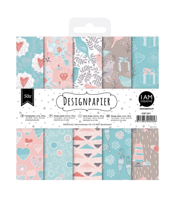 Image of Design Papier Set Love 15