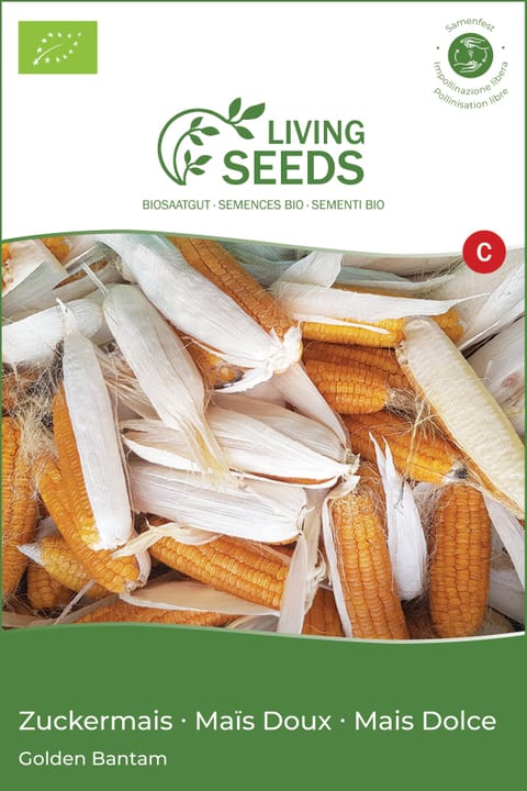 Image of Living Seeds Zuckermais Golden Batam Gemüsesamen