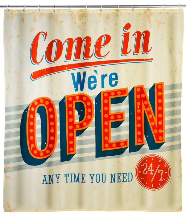 Image of WENKO Duschvorhang Vintage Open Anti-Schimmel bei Do it + Garden von Migros
