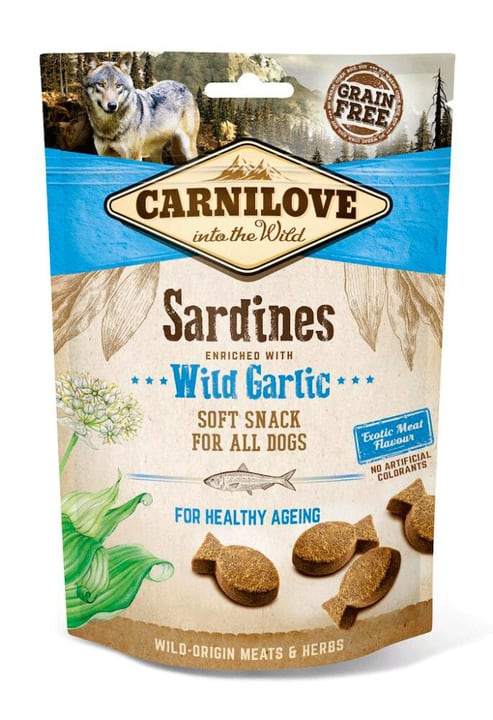 Image of Carnilove Dog Adult Soft Snack Sardinen mit Bärlauch, 0.2 kg Katzenleckerli