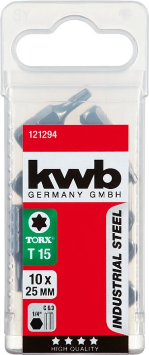 Image of kwb Industrial 1/4' T 20, 10 Stk. Bits bei Do it + Garden von Migros