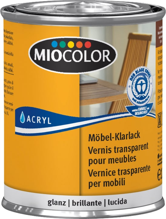 Image of Miocolor Möbel-Klarlack hochglänzend Farblos 125 ml Klarlack