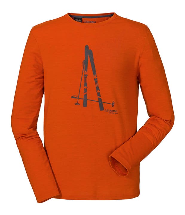 Schöffel Longsleeve Seiseralm Maillot à manches longues pour homme Longsleeve Seiseralm Maillot à manches longues pour homme Schöffel 465740205035 Couleur orange foncé Taille 50 Photo no. 1
