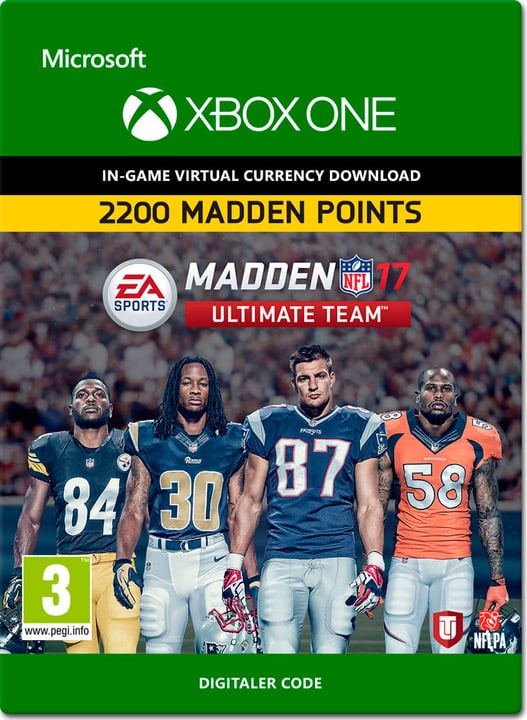 Xbox One - Madden NFL 17: MUT 2200 Madden Points Pack Download (ESD) Xbox One - Madden NFL 17: MUT 2200 Madden Points Pack Download (ESD) 785300138656 Photo no. 1