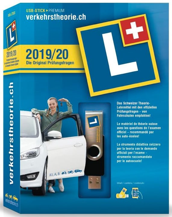 verkehrstheorie.ch 2019/20 USB-Stick (Kat. A+B) (D/F/I) (PC/Mac) Fisico (Box) 2019/20 USB-Stick (Kat. A+B) (D/F/I) (PC/Mac) Fisico (Box) verkehrstheorie.ch 785300142199 N. figura 1