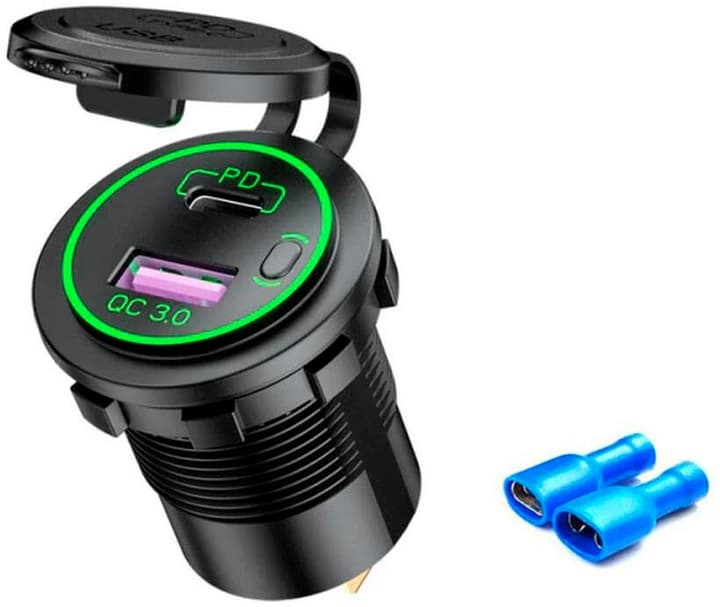 Image of Swaytronic USB Anschlussbuchse QC 3.0 Type C 60W USB/PD Zubehör Solar
