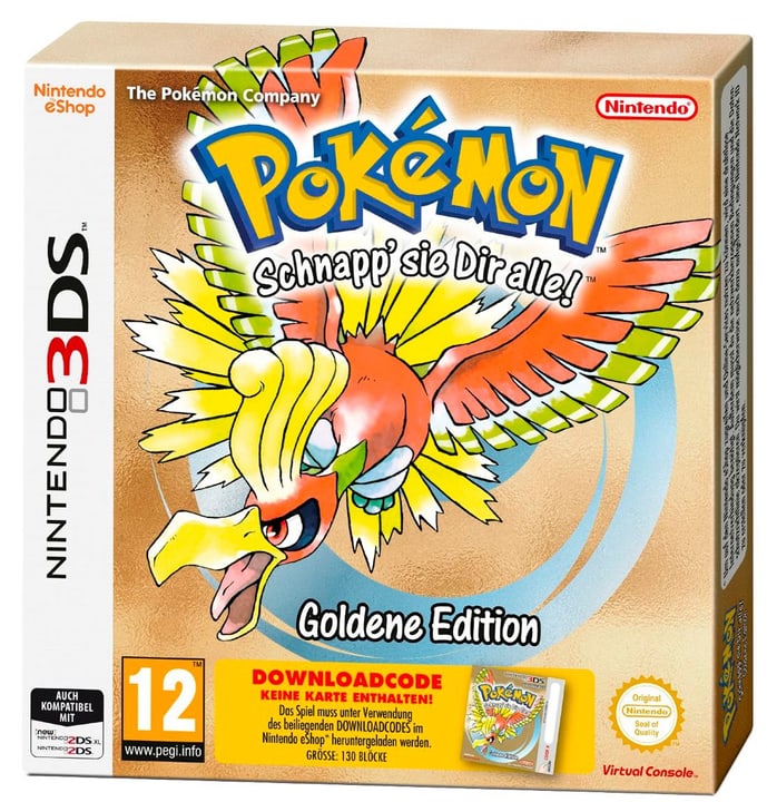 3DS - Pokémon Gold (Downloadcode) 3DS - Pokémon Gold (Downloadcode) 785300129646 N. figura 1