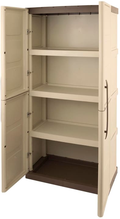 Image of Art Plast Gartenschrank Taupe/Elfenbein