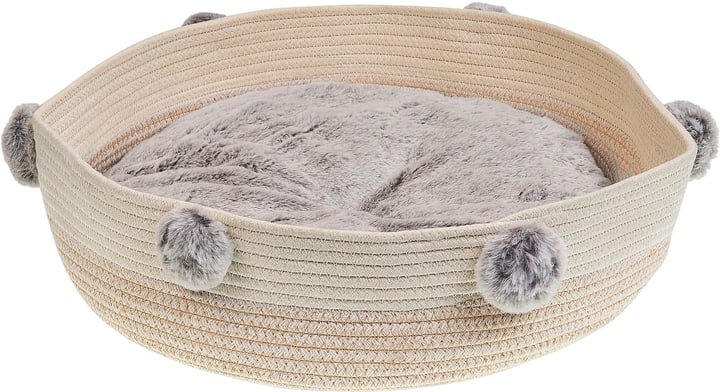 Image of Beliani Tierbett aus Baumwolle ø 44 cm Beige ORTACA