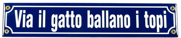 Image of Emailschild Via il gatto ballano i topi bei Do it + Garden von Migros