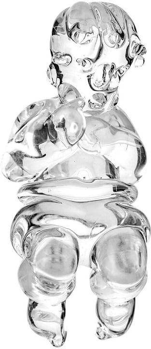 Glasi Hergiswil Figurine de crèche Petit enfant Jésus, 4 x 2.5 cm, verre Scènes de Noël