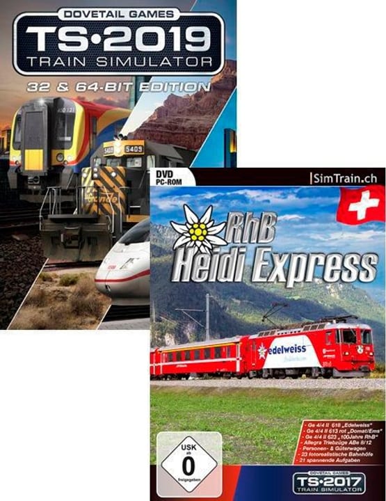 PC - Train Simulator 2019 & RhB Heidi Express Bundle D Box PC - Train Simulator 2019 & RhB Heidi Express Bundle D Box 785300142837 Photo no. 1