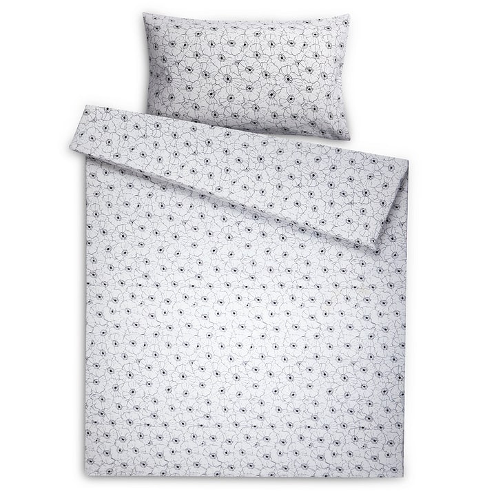 AVA Taie d'oreiller lin/coton AVA Taie d'oreiller lin/coton 376071310943 Dimensions L: 100.0 cm x L: 65.0 cm Couleur Noir divers motifs Photo no. 1