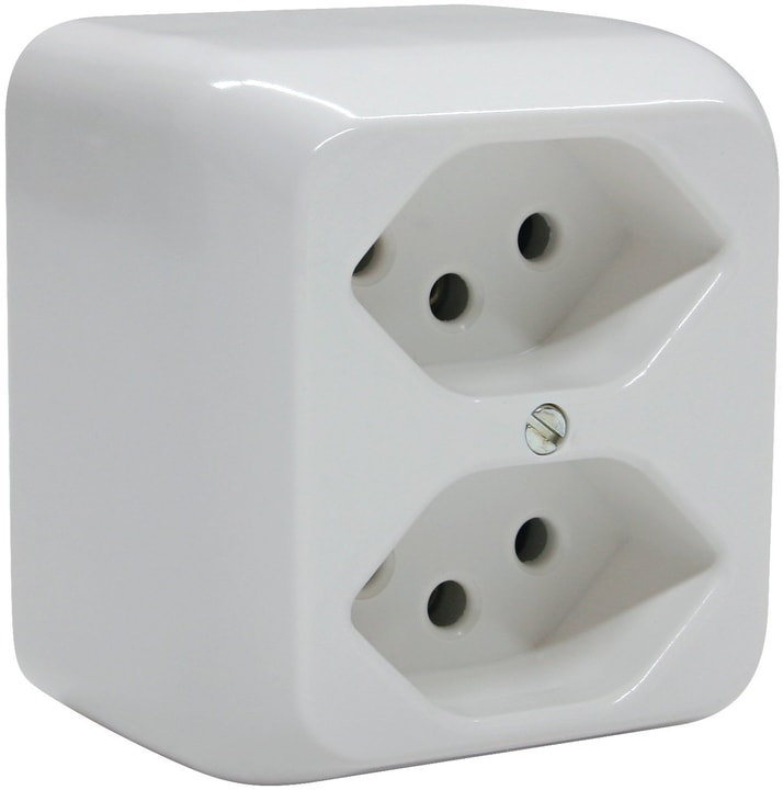 Image of Mica AP 2xT13 Steckdose bei Do it + Garden von Migros