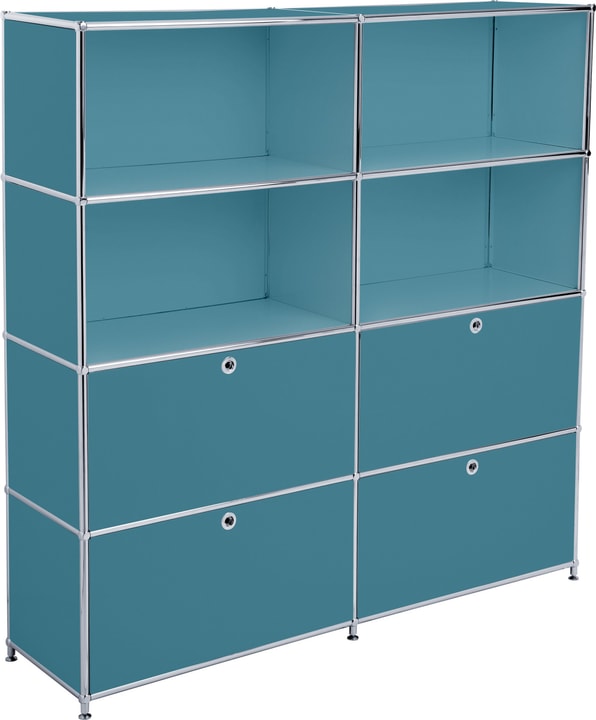 FLEXCUBE Regal FLEXCUBE Regal 401815120466 Grösse B: 152.0 cm x T: 40.0 cm x H: 155.5 cm Farbe Petrol Bild Nr. 1