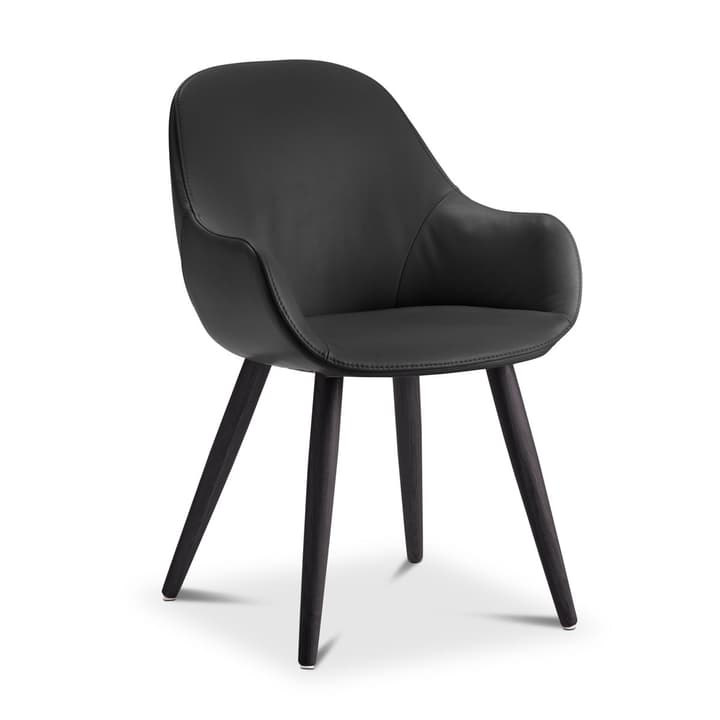 LAYLA Stuhl Anilinleder Sauvage LAYLA Stuhl Anilinleder Sauvage 366028939205 Grösse B: 56.0 cm x T: 60.0 cm x H: 84.0 cm Farbe Schwarz Bild Nr. 1
