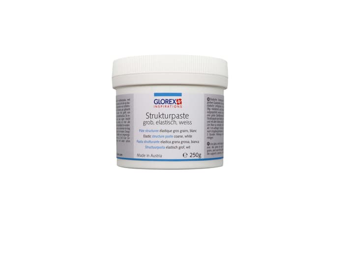 Image of Glorex Hobby Time Strukturpaste, Elastisch, grob, weiss, 250 g Strukturpaste