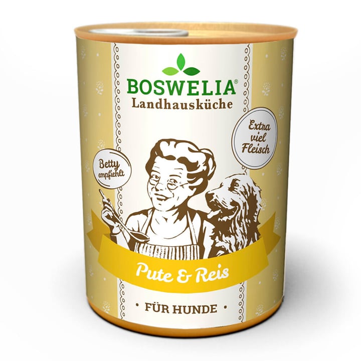 Image of Boswelia Landhausküche Hund Pute & Reis, 0.8 kg Nassfutter