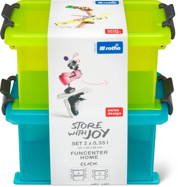 Image of Rotho Boxen, 0.35 l, 2er Set Aufbewahrungsbox bei Do it + Garden von Migros