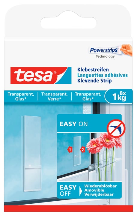 Image of Tesa Klebestreifen Glas transparent, 1kg