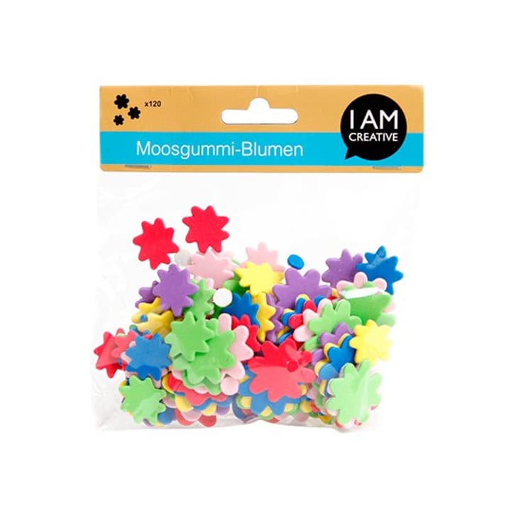 Image of I AM CREATIVE Moosgummiblumen 120 Stk. Streuteile