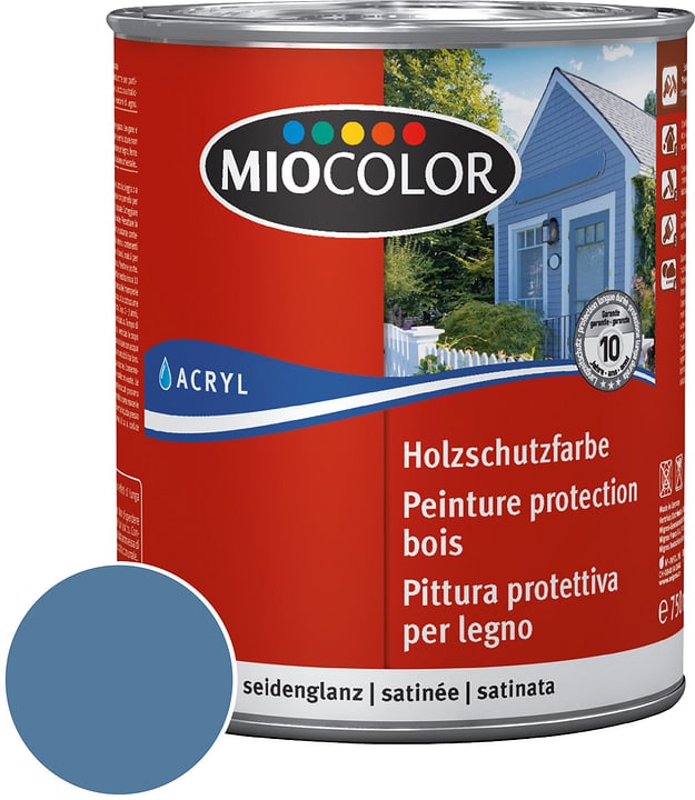 Image of Miocolor Holzschutzfarbe Taubenblau 750 ml bei Do it + Garden von Migros
