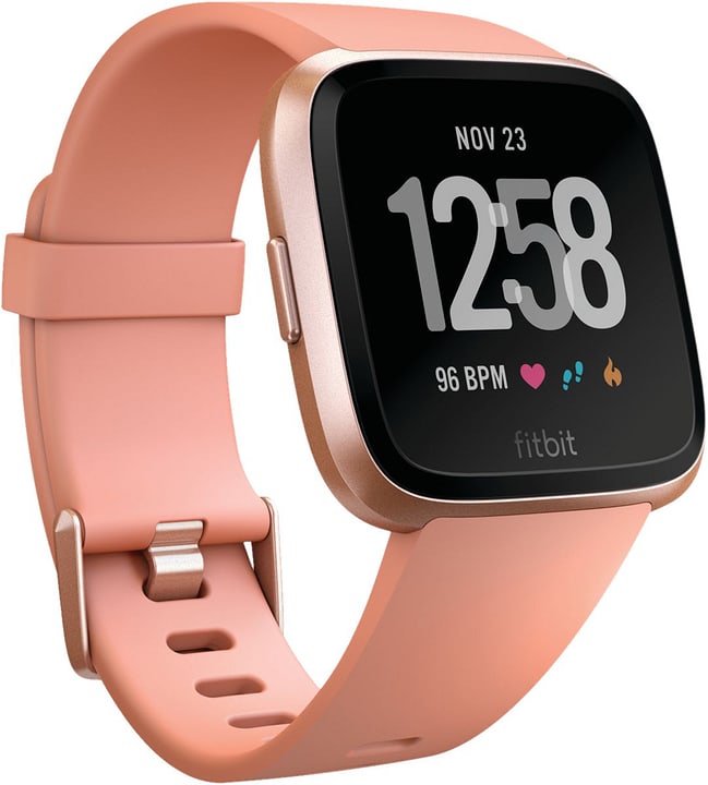 fitbit versa peach rose gold aluminium