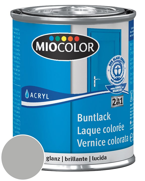 Image of Miocolor Acryl Buntlack glanz Silbergrau 750 ml bei Do it + Garden von Migros