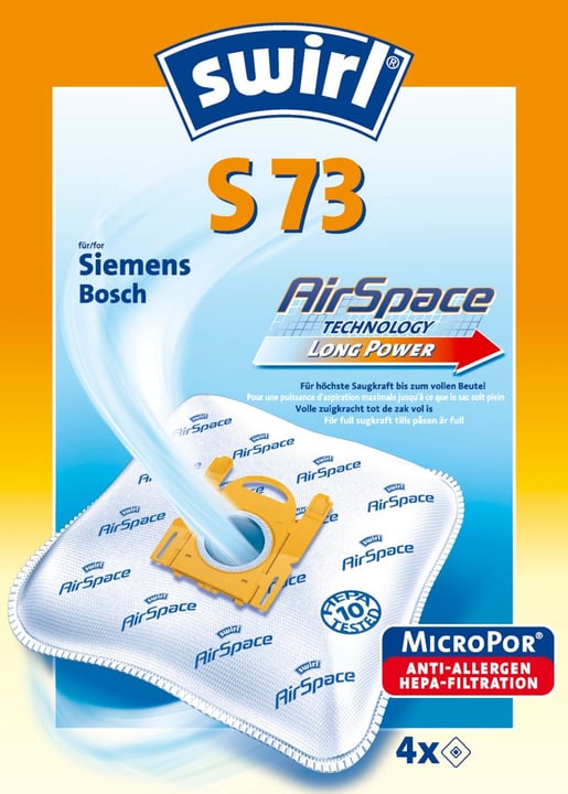 Swirl S73 AirSpace Sac à poussière S73 AirSpace Sac à poussière Swirl 717138400000 Photo no. 1