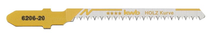 kwb Lame per seghetto alternativo / Sabre Saw curva 77 mm 5 pz. Lame per seghetto alternativo / Sabre Saw curva 77 mm 5 pz. kwb 610512700000 N. figura 1