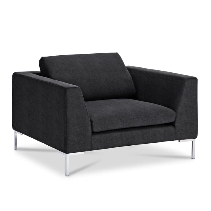 NEWTON Drom Fauteuil NEWTON Drom Fauteuil 360044934305 Dimensions L: 110.0 cm x P: 102.0 cm x H: 80.0 cm Couleur Brun noir Photo no. 1