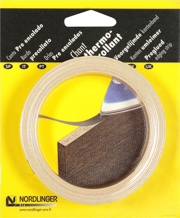 Bordo melamminico precollato 5 m, Decor: acero D375PR Bordo melamminico precollato 5 m, Decor: acero D375PR 640115500000 N. figura 1