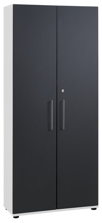 CONCEPT X Schrank CONCEPT X Schrank 401819800000 Grösse B: 82.5 cm x T: 35.0 cm x H: 189.8 cm Farbe Weiss / Anthrazit Bild Nr. 1