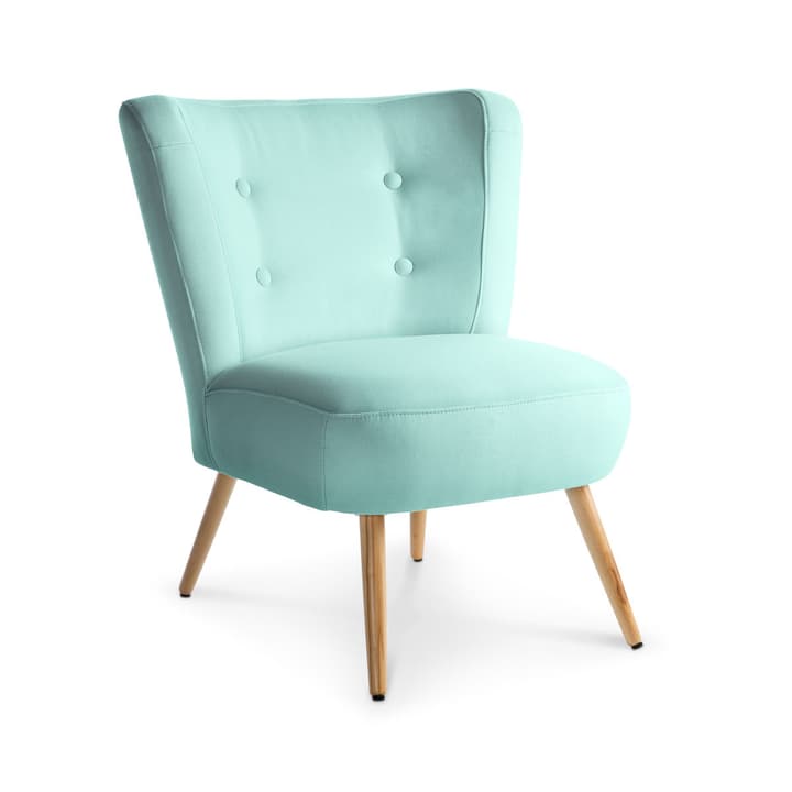 NEELE II Fauteuil NEELE II Fauteuil 360039588403 Dimensions L: 72.0 cm x P: 67.0 cm x H: 80.0 cm Couleur Bleu clair Photo no. 1