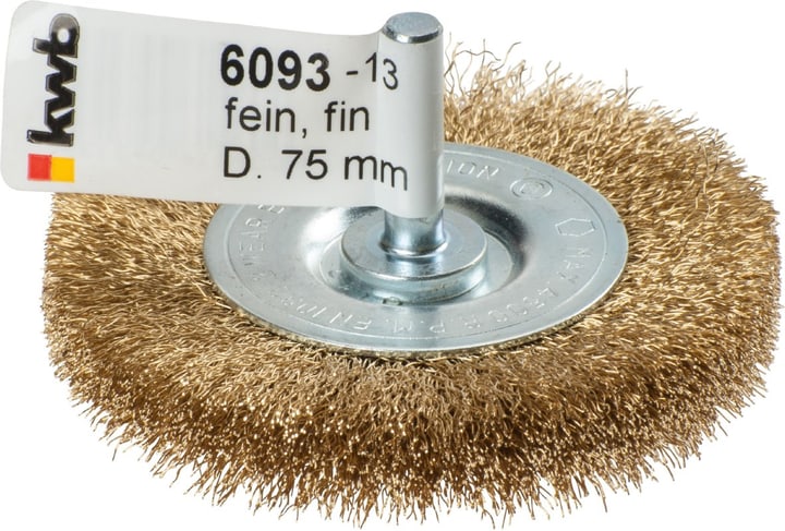 Image of kwb Scheibenbürste, Messingdraht, gewellt Bürste