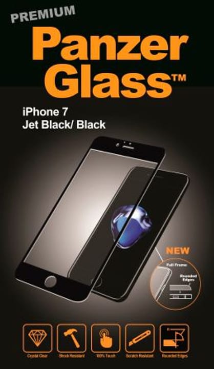 Panzerglass PanzerGlass Premium for iPhone 7 schwarz PanzerGlass Premium for iPhone 7 schwarz Panzerglass 798065800000 Bild Nr. 1