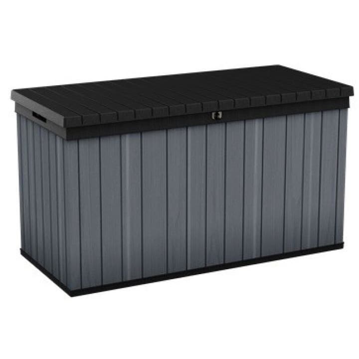 Image of Keter Darwin Box 570L, grau/schwarz 142.9 x 65.5 78.2 cm Aufbewahrungsbox