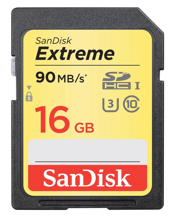 SanDisk Extreme 90MB/s 16GB SDHC-Scheda di memoria Extreme 90MB/s 16GB SDHC-Scheda di memoria SanDisk 797962100000 N. figura 1