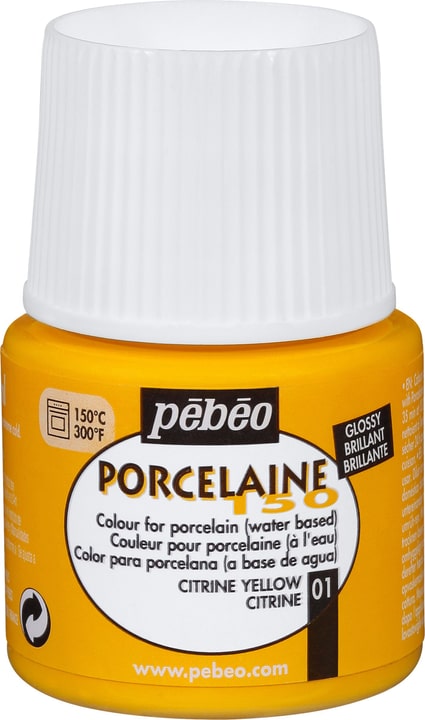 Pebeo Pébéo Porcelaine 150 citrine yellow 01 Pébéo Porcelaine 150 citrine yellow 01 Pebeo 663506802401 Colore Citrino N. figura 1