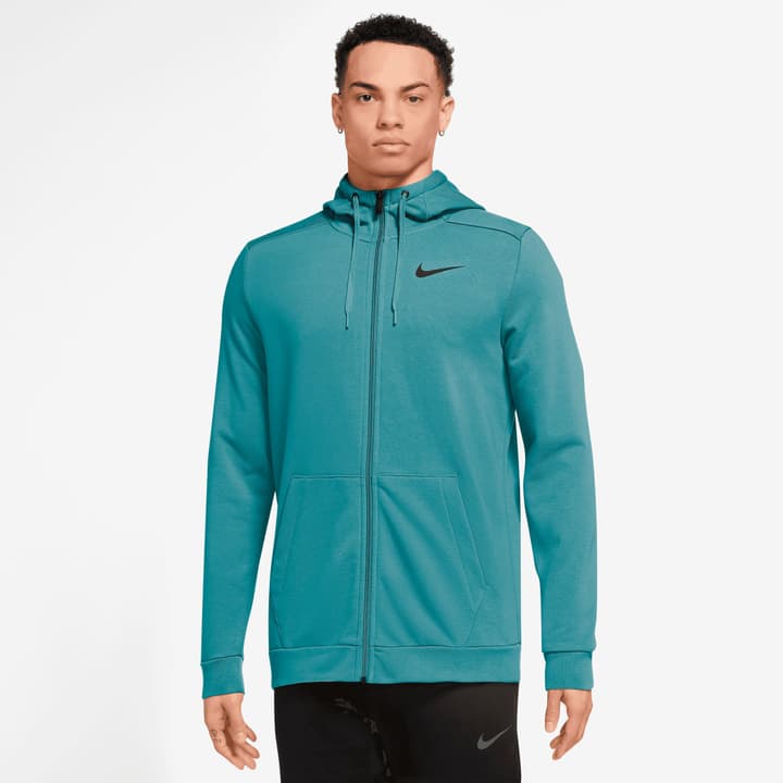 Image of Nike Dri-FIT Full-Zip Training Hoodie Trainingsjacke petrol
