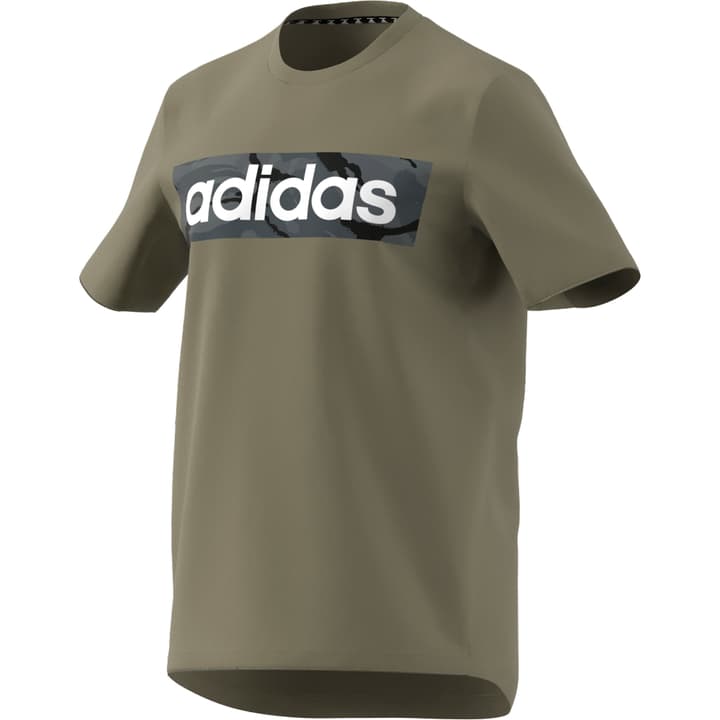 Image of Adidas Camo Graphic Tee Shirt olive