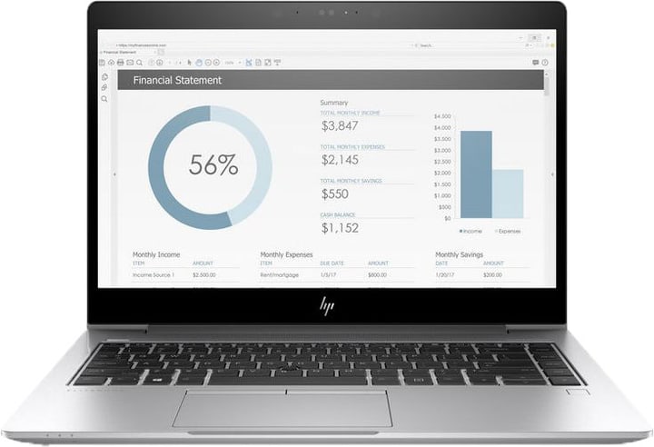 HP EliteBook 735, Ryzen Pro 5-2500U, 8GB Ordinateur portable EliteBook 735, Ryzen Pro 5-2500U, 8GB Ordinateur portable HP 785300142855 Photo no. 1