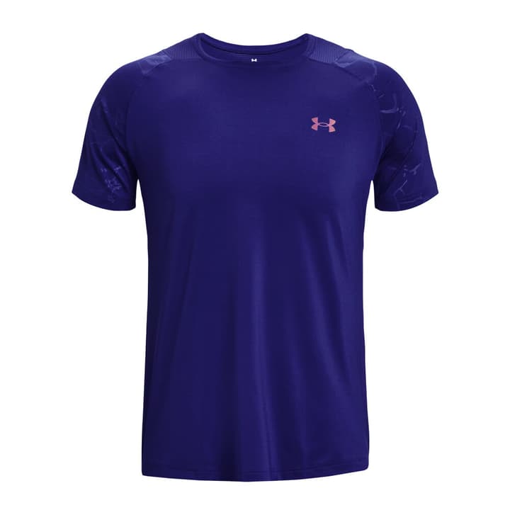 Image of Under Armour Rush Emboss SS Fitnessshirt dunkelblau