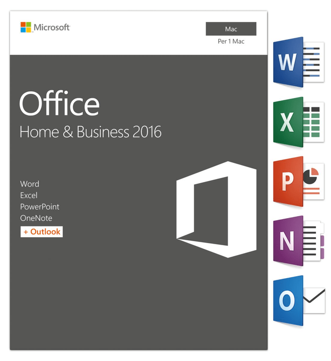 Microsoft Mac - Office MAC 2016 Home and Business Physisch (Box) Mac - Office MAC 2016 Home and Business Physisch (Box) Microsoft 785300121060 Bild Nr. 1