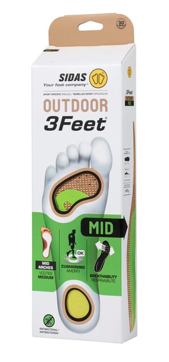 Image of Sidas 3Feet Outdoor mid Sport Einlegesohle braun bei Migros SportXX