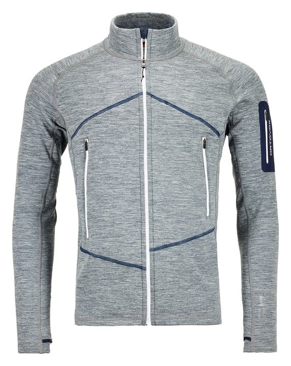 Ortovox Light Melange Veste en polaire pour homme Light Melange Veste en polaire pour homme Ortovox 462782800481 Couleur gris claire Taille M Photo no. 1