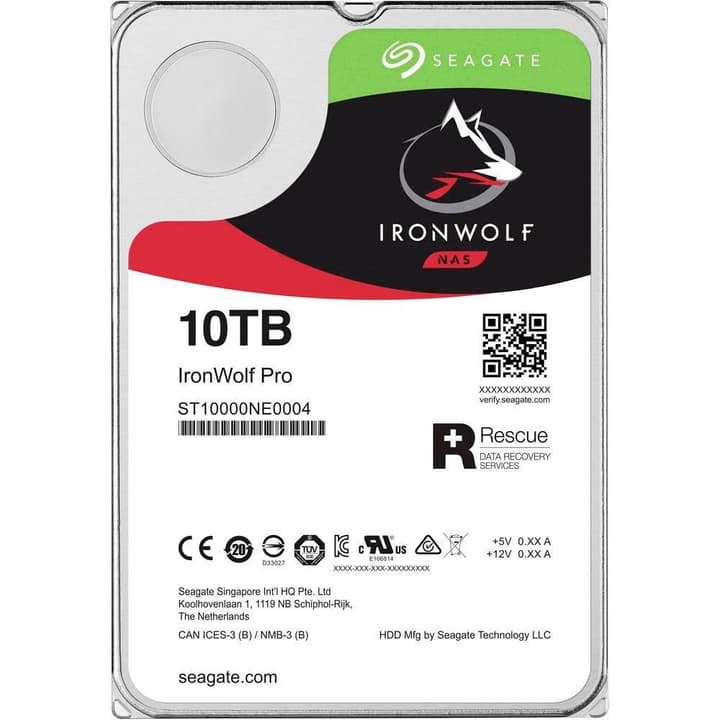 Seagate IronWolf PRO 10TB interne Festplatte SATA 3.5" HDD NAS IronWolf PRO 10TB interne Festplatte SATA 3.5" HDD NAS Seagate 785300126746 Bild Nr. 1