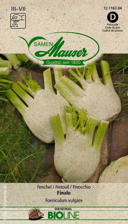 Image of Samen Mauser BIO Fenchel Finale Gemüsesamen