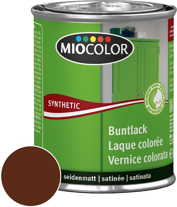 Image of Miocolor Synthetic Buntlack seidenmatt Schokobraun 750 ml bei Do it + Garden von Migros